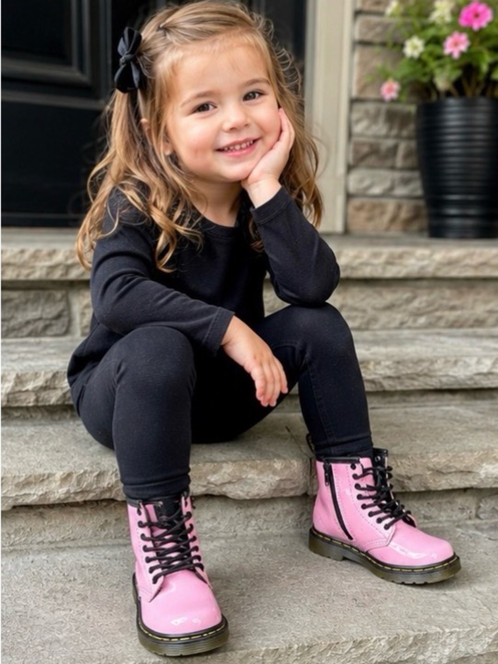 Dr. Martens 1460 T Kids Pink Patent Boots – US 7 / UK 6 / EU 23
